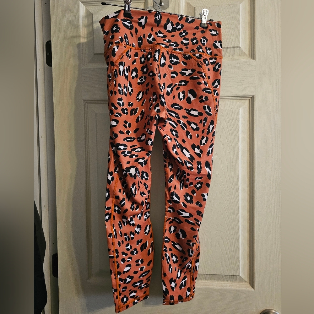 Fabletics Rust Leopard Print High-Waist Leggings - image 2
